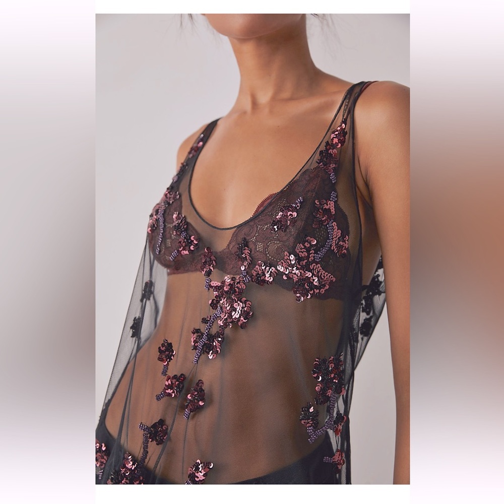 FP sheer tunic w/free gift